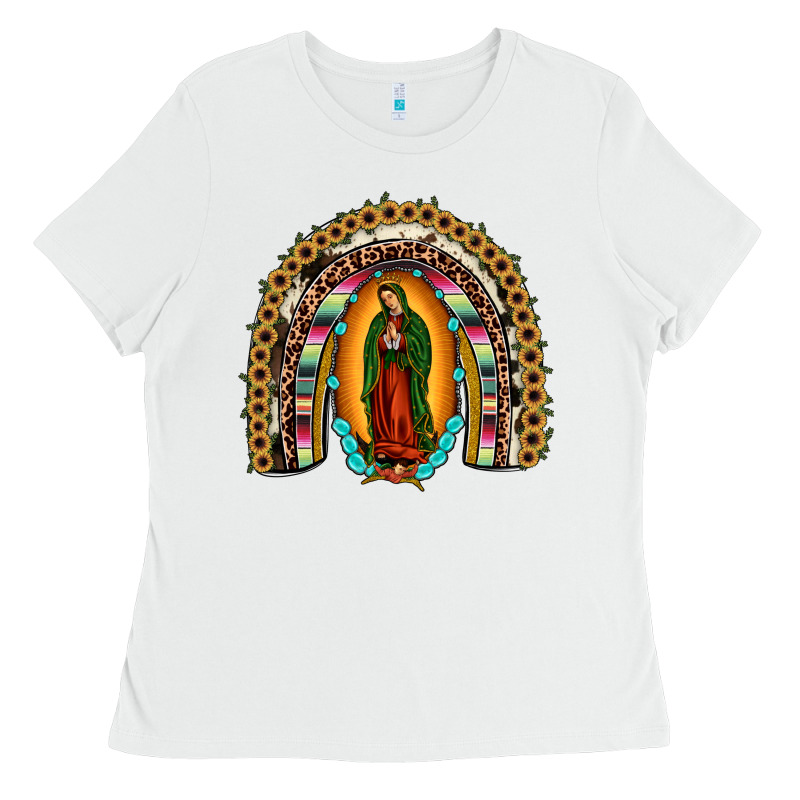 Our Lady Of Guadalupe Rainbow Ladies Tee by JahusDesignShop | Teevron