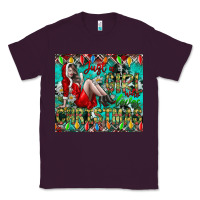 Plum Just A Girl Who Loves Christmas Classic Tee - CowhideDigitalArt