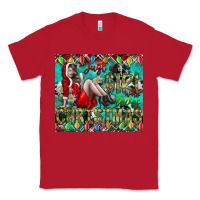 Red Just A Girl Who Loves Christmas Classic Tee - CowhideDigitalArt