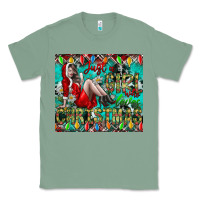Sage Just A Girl Who Loves Christmas Classic Tee - CowhideDigitalArt