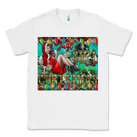 White Just A Girl Who Loves Christmas Classic Tee - CowhideDigitalArt