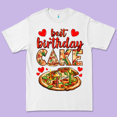 Best Birthday Cake Pizza Premium Tee Designed By Adodesignshop