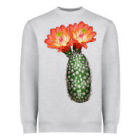 Heather Grey King Cup Cactus Heavyweight Sweatshirt - LillyAllenDesigns