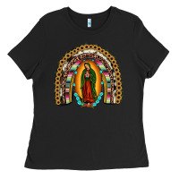 Black our lady of guadalupe rainbow Ladies Tee - JahusDesignShop