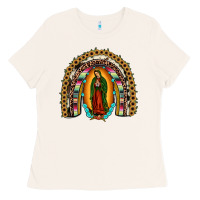 Bone our lady of guadalupe rainbow Ladies Tee - JahusDesignShop