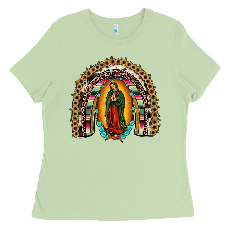 Our Lady Of Guadalupe Rainbow Ladies Tee by JahusDesignShop | Teevron