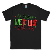 Black o come let us adore him christmas Classic Tee - MaliasSmallBusiness