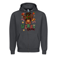 Smoke merry mama afro messy bun Zipper Hoodie - texasbilliewilder
