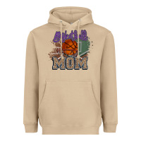 Mushroom Basketball Mom Heavyweight Hoodie - HowdyJamesFarm