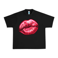Black lips mark Urban Heavy Tee - NancyCooperArtShop
