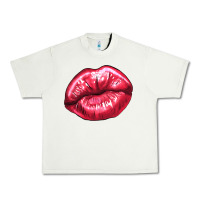 Pistachio lips mark Urban Heavy Tee - NancyCooperArtShop