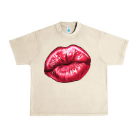 Sandshell lips mark Urban Heavy Tee - NancyCooperArtShop