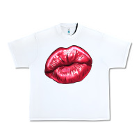 White lips mark Urban Heavy Tee - NancyCooperArtShop