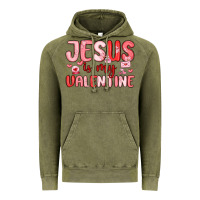 Vintage Olive jesus is my valentine Vintage Hoodie - MaliasSmallBusiness