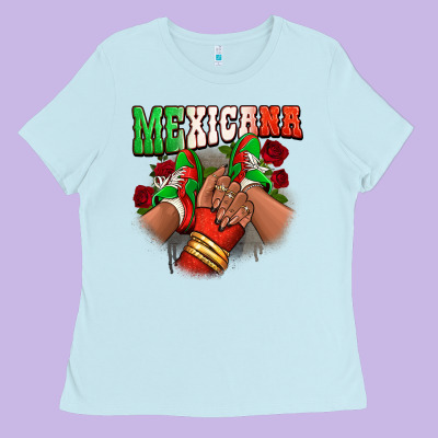 Mexicana Sneakers Ladies Tee Designed By Ranaportraitstore