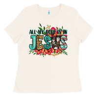 Bone all my hope is in jesus Ladies Tee - Jasminsmagicworld