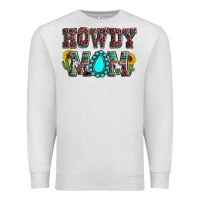 Oatmeal Heather Howdy mom mother's day Premium Sweatshirt - HowdyJamesFarm