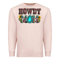 Pale Pink Howdy mom mother's day Premium Sweatshirt - HowdyJamesFarm