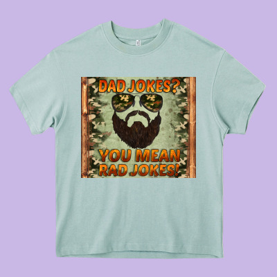 Dad Jokes You Mean Rad Jokes Heavy Core Tee Designed By Artiststas
