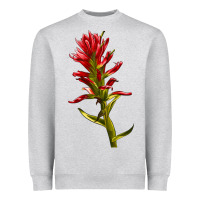 Heather Grey Indian Paintbrush Heavyweight Sweatshirt - LillyAllenDesigns