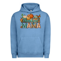 Pigment Pebble Blue thankful mama Urban Hoodie - BundleAndBundleShop