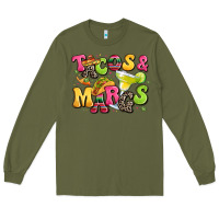 Army Green tacos and margaritas Long Sleeve Tee - LillyAllenDesigns