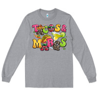 Heather Grey tacos and margaritas Long Sleeve Tee - LillyAllenDesigns