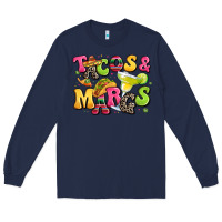 Navy tacos and margaritas Long Sleeve Tee - LillyAllenDesigns