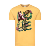 Vintage Mustard love boots horseshoe cowboy Vintage Tee - NancyCooperArtShop