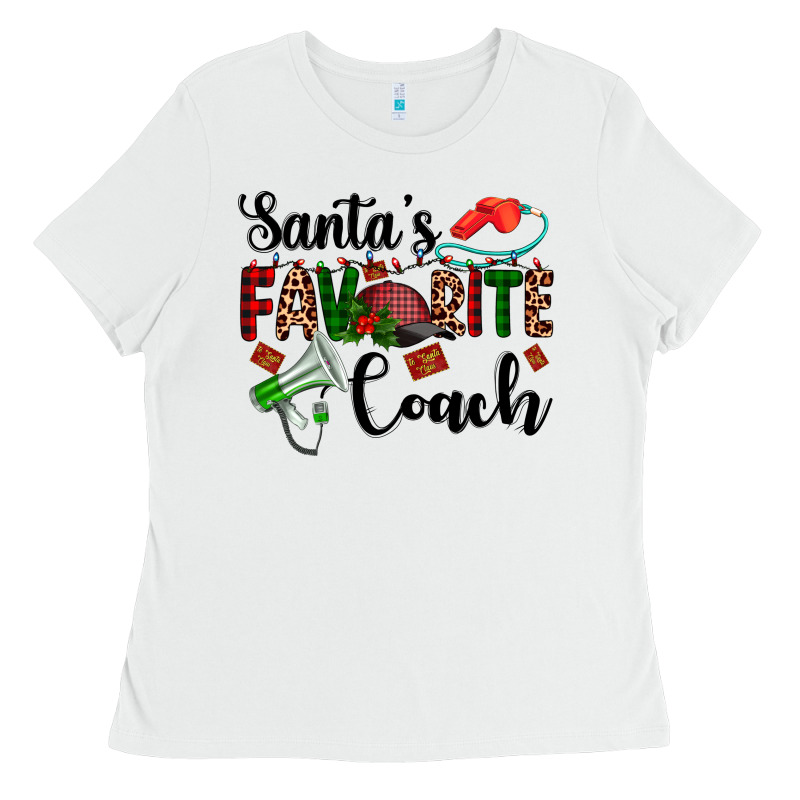 Santa's Favorite Coach Ladies Tee by AdoDesignShop | Teevron