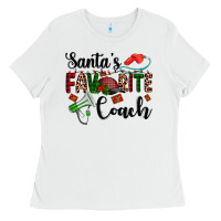 White santa's favorite coach Ladies Tee - AdoDesignShop