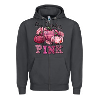 Smoke in october we wear pink pumpkin Zipper Hoodie - texasbilliewilder