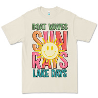 Bone boat waves sun rays lake days Premium Tee - JahusDesignShop