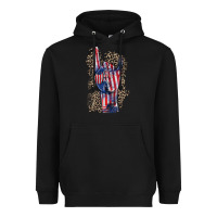 Black Freedom rock hand 4th of july Heavyweight Hoodie - CowGirlArtShop