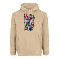 Mushroom Freedom rock hand 4th of july Heavyweight Hoodie - CowGirlArtShop