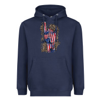 Navy Freedom rock hand 4th of july Heavyweight Hoodie - CowGirlArtShop