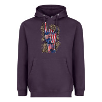 Freedom Rock Hand 4th Of July Heavyweight Hoodie | Teevron
