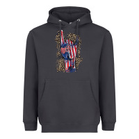 Smoke Freedom rock hand 4th of july Heavyweight Hoodie - CowGirlArtShop