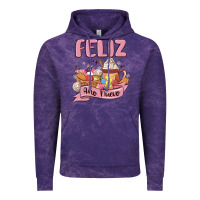 Cloud Purple mexican new year Vintage Hoodie - MaliasSmallBusiness