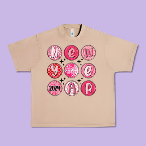 New Year 2024 Urban Heavy Tee Designed By Maliassmallbusiness