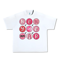 White new year 2024 Urban Heavy Tee - MaliasSmallBusiness