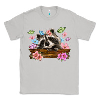 Moon Dust raccoon with flowers Classic Tee - MaliasSmallBusiness