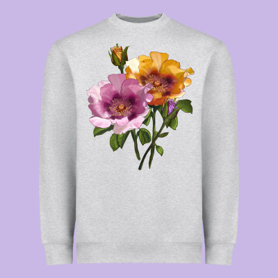 In Your Eyes Rose Heavyweight Sweatshirt Designed By Lillyallendesigns