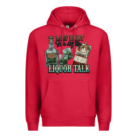 Cardinal Last night we let the liquor talk Cowboy Premium Hoodie - HowdyJamesFarm