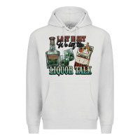 Dove Grey Last night we let the liquor talk Cowboy Premium Hoodie - HowdyJamesFarm
