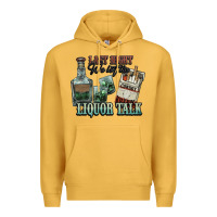 Mustard Last night we let the liquor talk Cowboy Premium Hoodie - HowdyJamesFarm