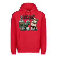 Red Last night we let the liquor talk Cowboy Premium Hoodie - HowdyJamesFarm