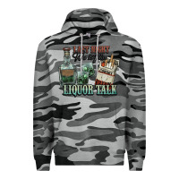 Slate Camo Last night we let the liquor talk Cowboy Premium Hoodie - HowdyJamesFarm
