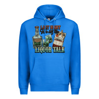 True Royal Last night we let the liquor talk Cowboy Premium Hoodie - HowdyJamesFarm