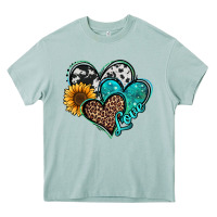 Arona turquoise sunflower hearts Heavy Core Tee - Jasminsmagicworld